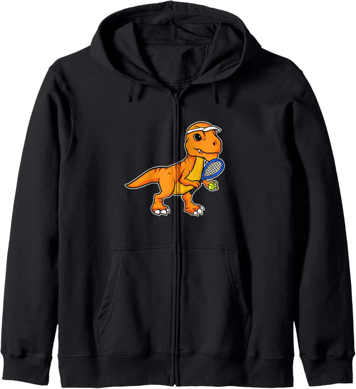 Baby Dino Tennis Sport Geschenk Dinosaurier T Rex Tennis Kapuzenjacke