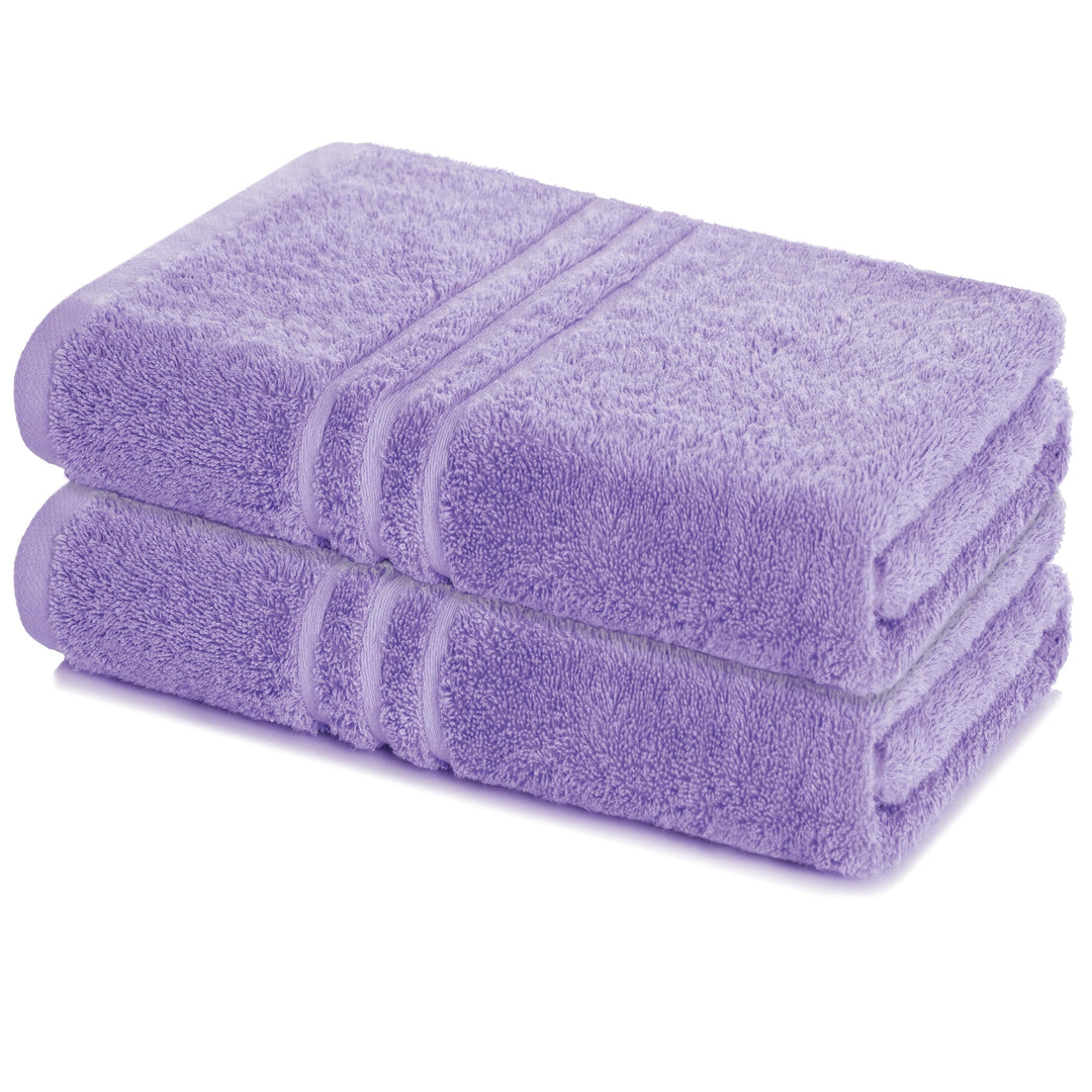 2er Set Saunatuch 80x200cm, Frottierserie Elena, Lavendel 2 x 80 x 200 cm Lavendel, 2 x 80 x 200 cm
