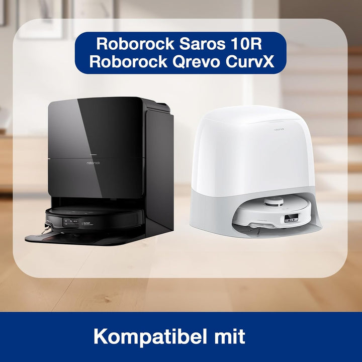MXZONE 20 Stück Staubsauger Zubehör für Roborock Saros 10R / Qrevo CurvX Saugroboter, 2 Hauptbürste,