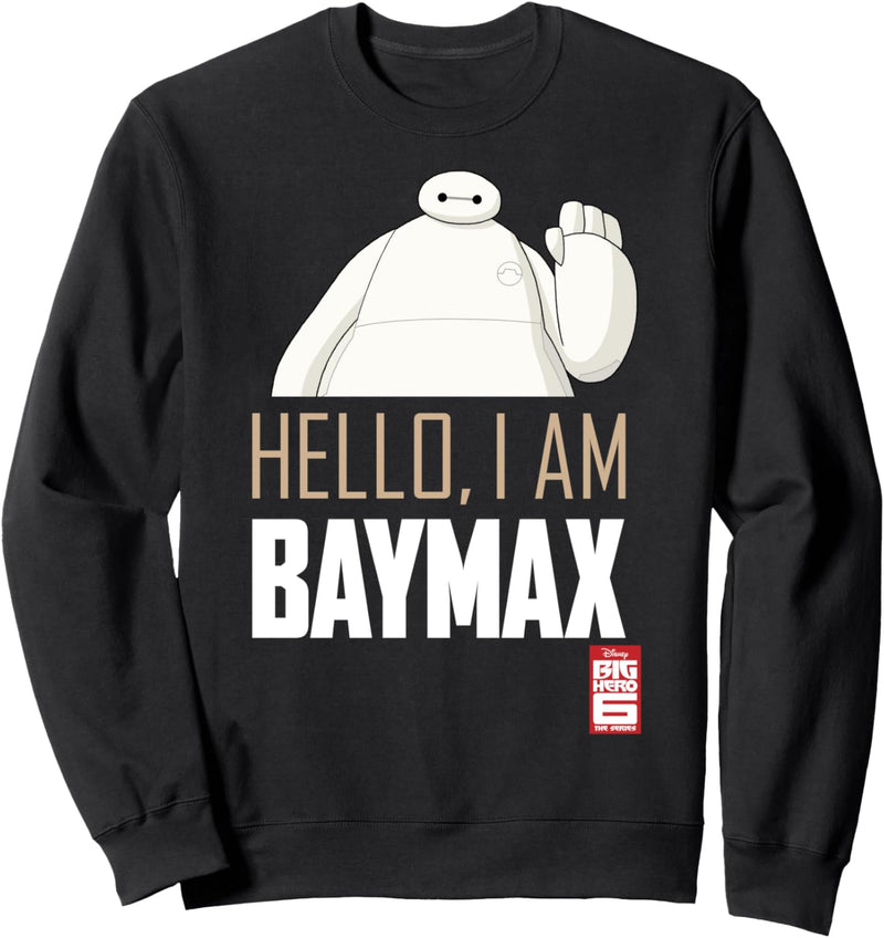 Disney Big Hero 6 TV Series Hello I Am Baymax Portrait Sweatshirt