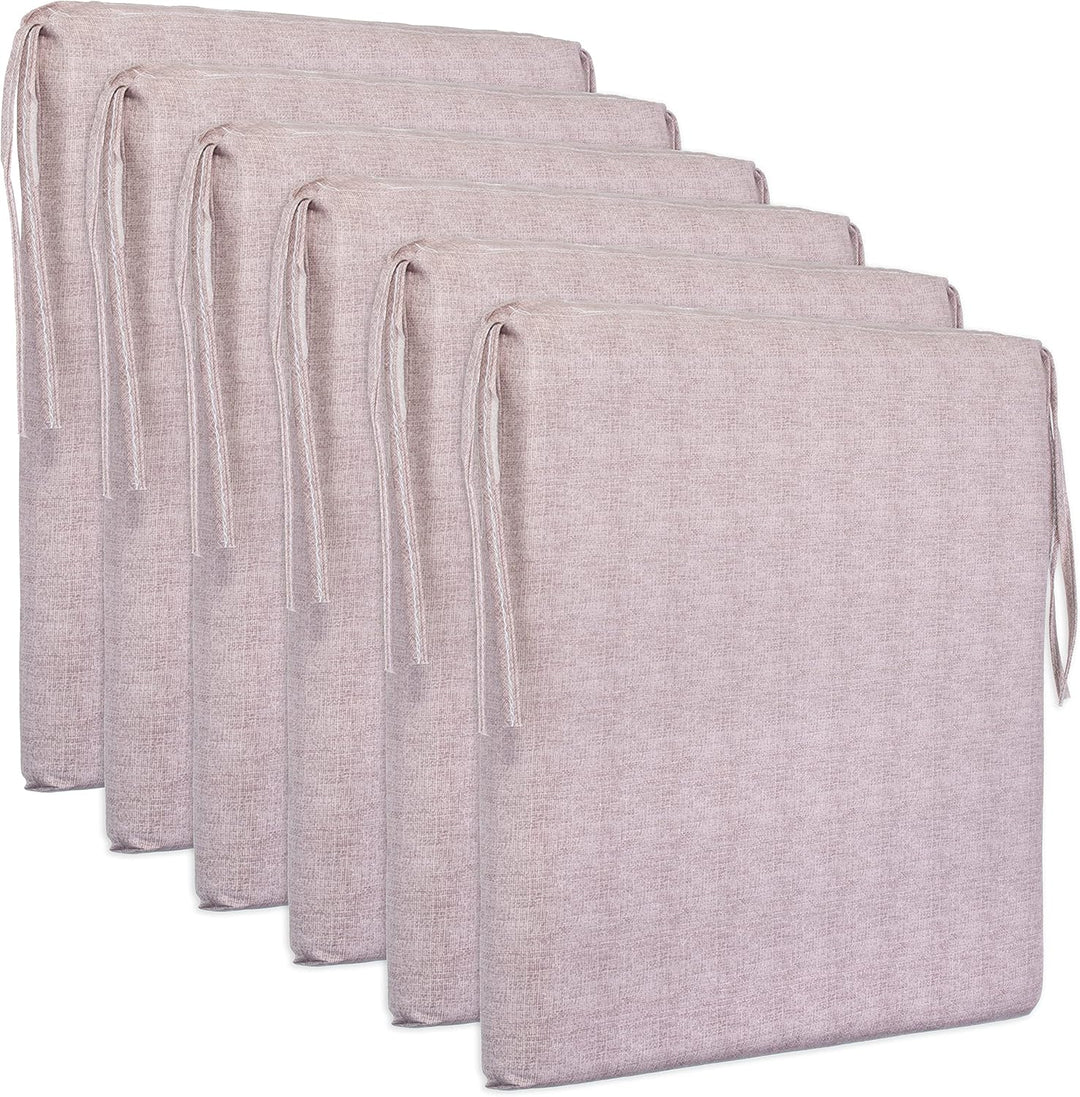 Brandsseller Sitzkissen ca. 40x40 cm mit Klettverschluss Stuhlauflage Sitzauflage 4 Kordelbändern fü