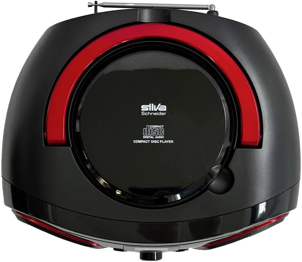 Silva Schneider MPC 19.4 USB CD-Radio UKW AUX, CD, USB Schwarz, Rot, 1901851 schwarz/rot, schwarz/ro