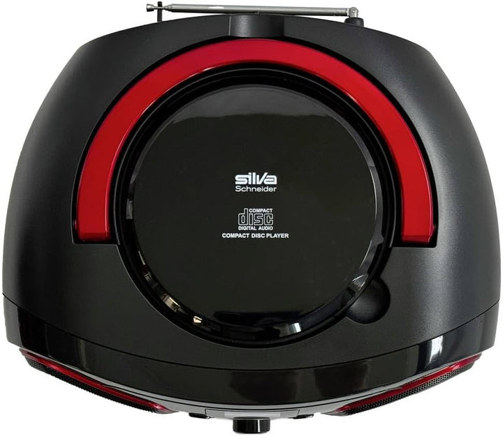 Silva Schneider MPC 19.4 USB CD-Radio UKW AUX, CD, USB Schwarz, Rot, 1901851 schwarz/rot, schwarz/ro