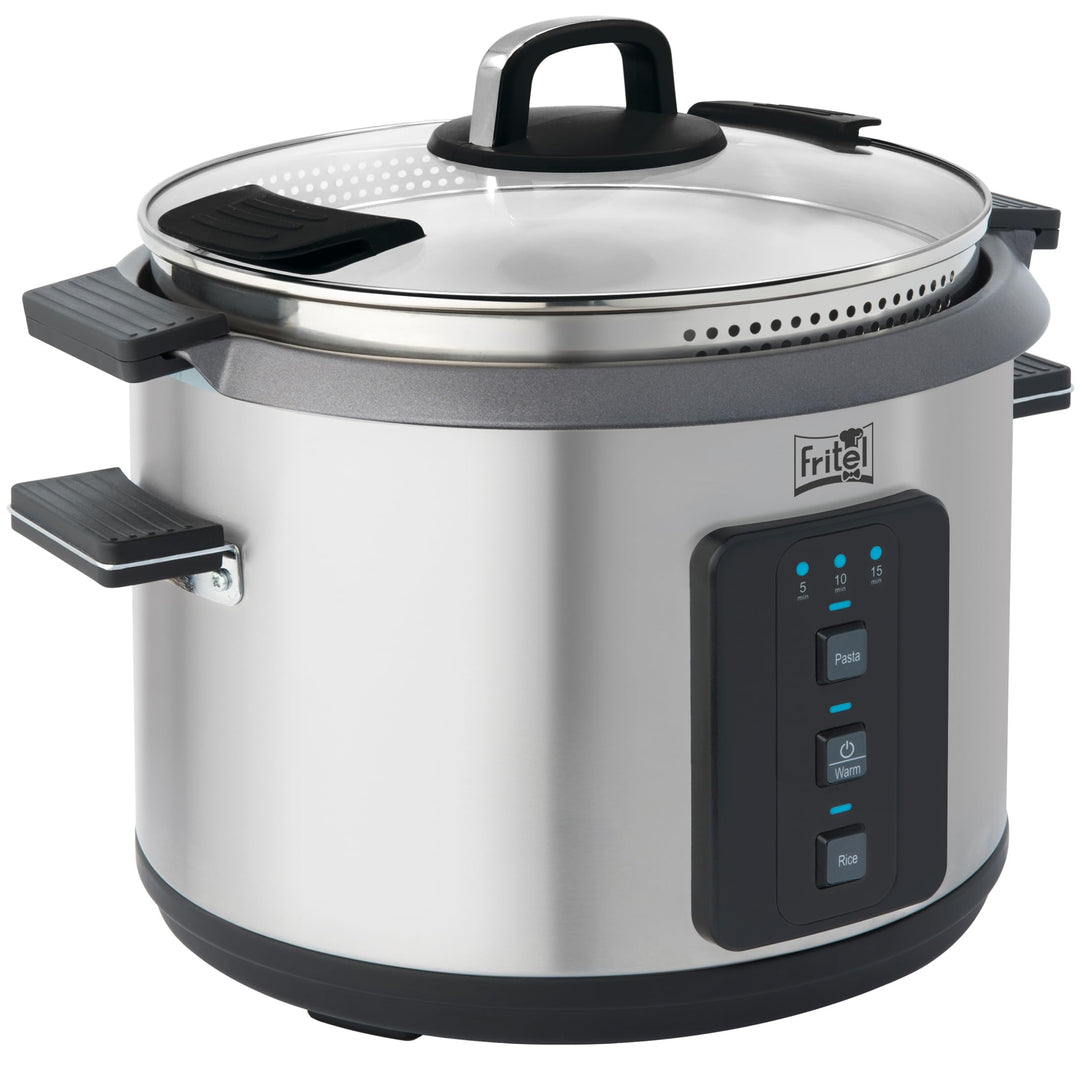 FRITEL Pasta - Reiskocher RC 1377 - Elektrischer Wasserkocher/Dampfgarer - 6 l - 1100 W - 3 Funktion