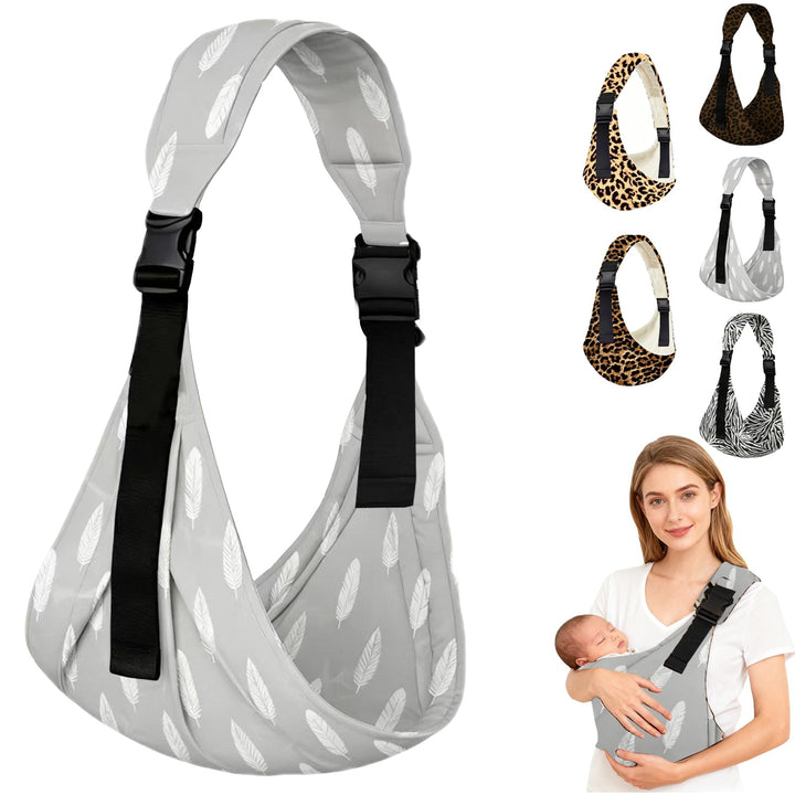 LUKIUP Tragetuch Neugeboren, Verstellbare Hüfttrage, Babytrage Seitlich, Ergonomische Tragetuch Neug