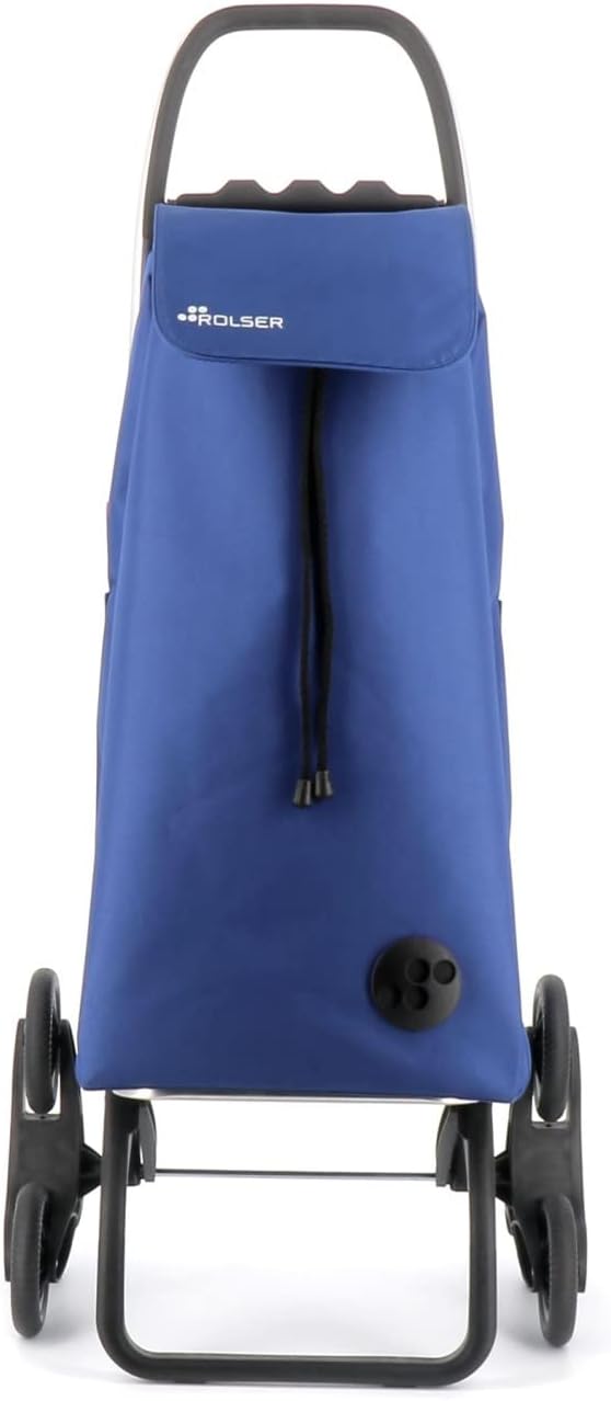 Klappbarer Einkaufstrolley Rolser I-Max Thermo Zen 6 Räder Treppensteiger - Blau, Blau