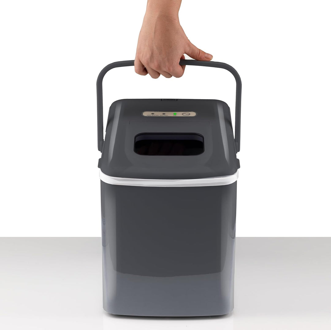 Trebs 99363 Eiswürfelbereiter - Eiswürfelmaschine - 12kg Eiswürfel in 24 Stunden - 2 L Wassertank -