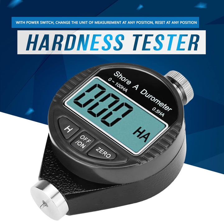 Digitales Härtemesser Shore Messgerät LCD Test Gummi Reifen Legierung Kunststoff - A, 0 ~ 100HD Bere