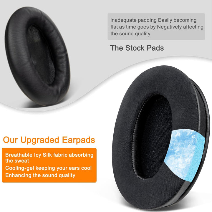 SOULWIT Kühlgel Ersatzpolster Ersatz Ohrpolster für Sony WH-1000XM3 (WH1000XM3) Over-Ear-Kopfhörer,