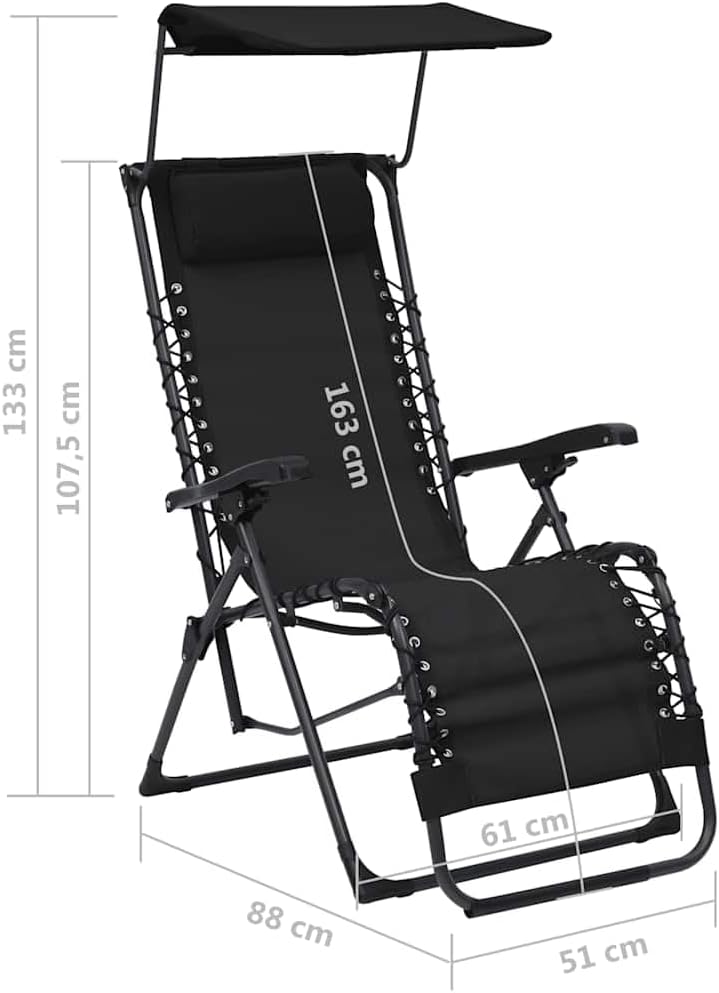 vidaXL Liegestuhl Klappbar Gartenstuhl Sonnenliege Relaxliege Gartenliege Strandliege Campingstuhl R
