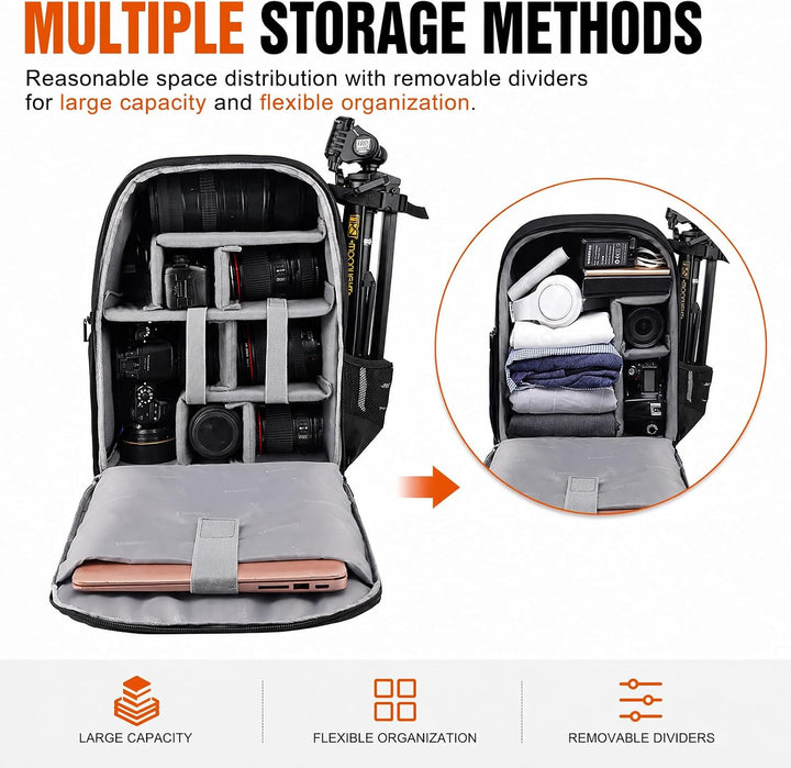 CADeN Professional Trolley Large Camera Backpack Bag for DSLR/SLR Mirrorless Camera Waterproof, Came