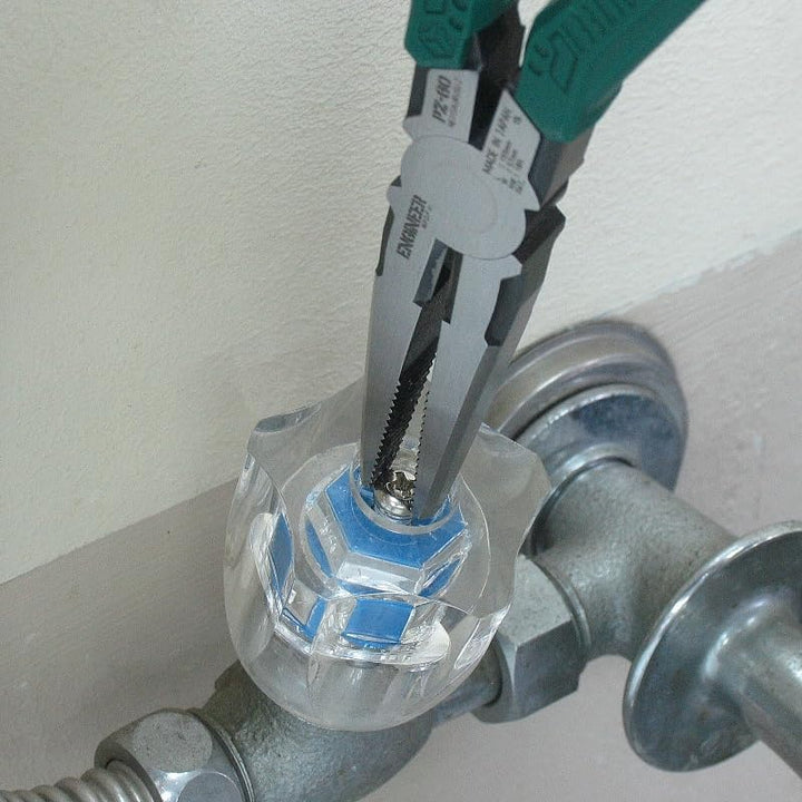 Spitzzange 193mm Schraubenausdrehzange mit vertikalen Rillen zum schnellen Lösen beschädigter Schrau