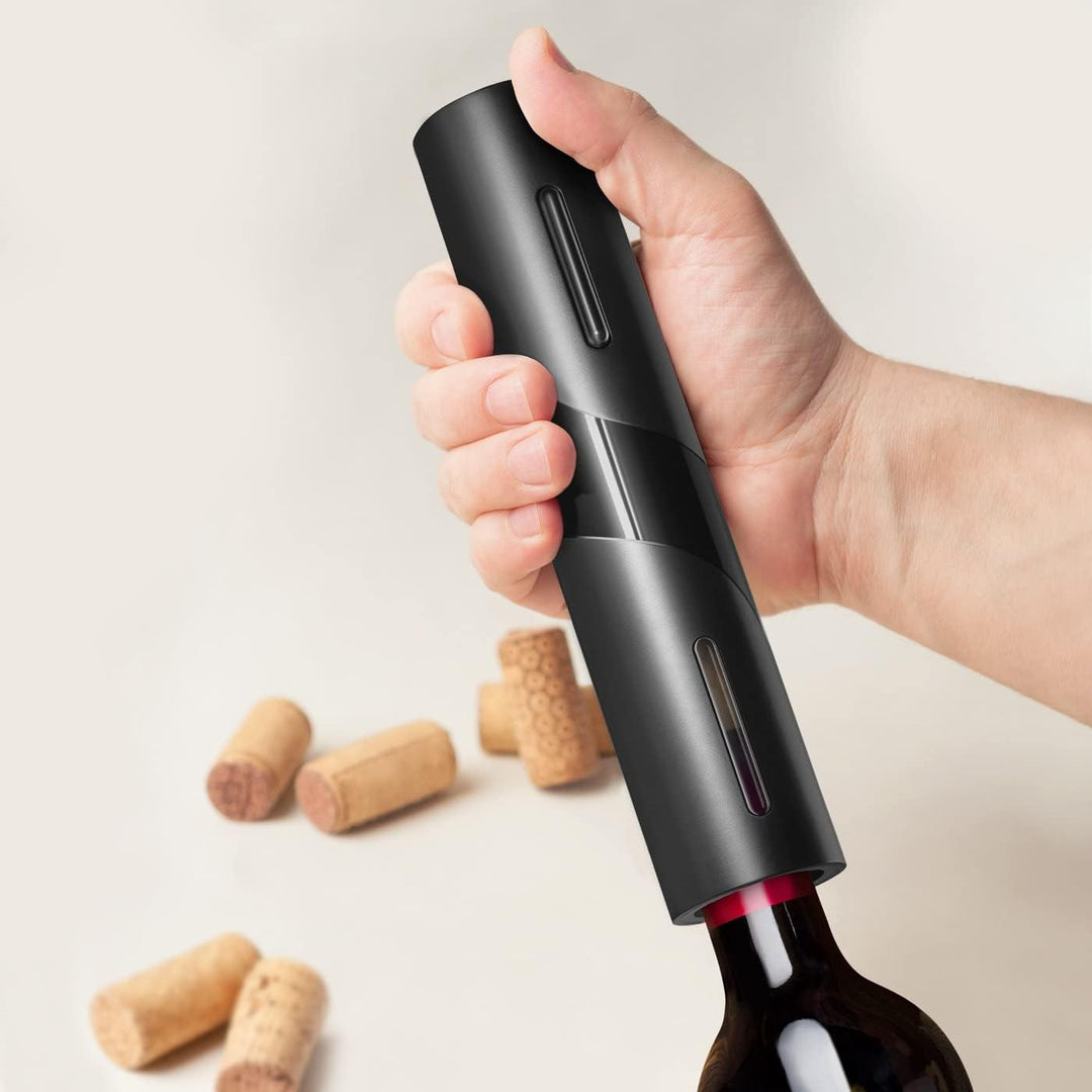 Maverton 6er Wein Zubehör Set - elektrischer Korkenzieher - automatischer Flaschenöffner - Wine Acce