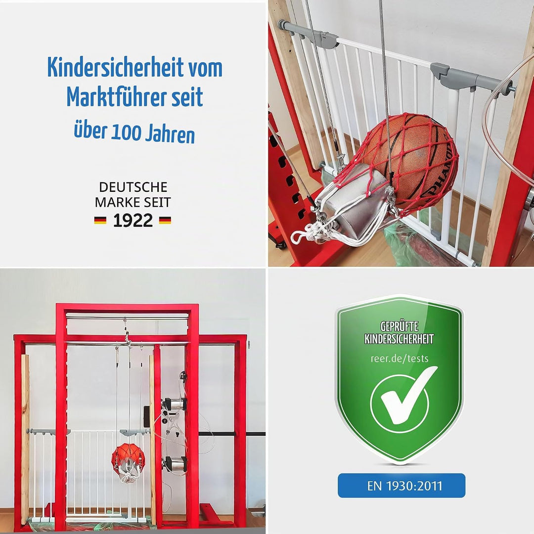 Türgitter und Treppenschutzgitter zum Klemmen oder Schrauben, Baukasten zum Zusammenbauen, ausziehba