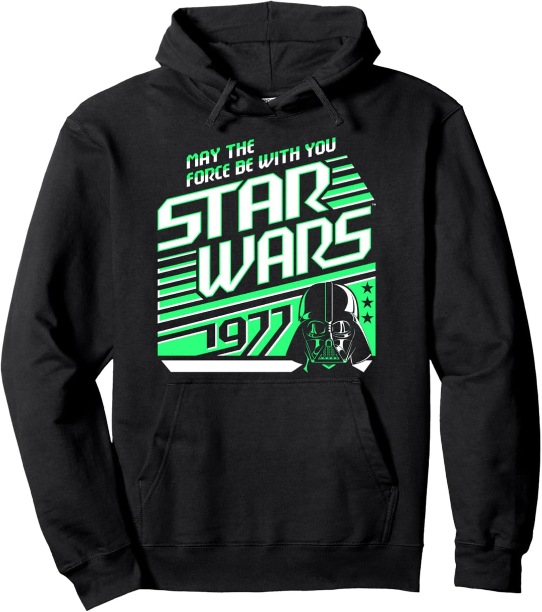 Star Wars Darth Vader Neon Retro Stripes Pullover Hoodie