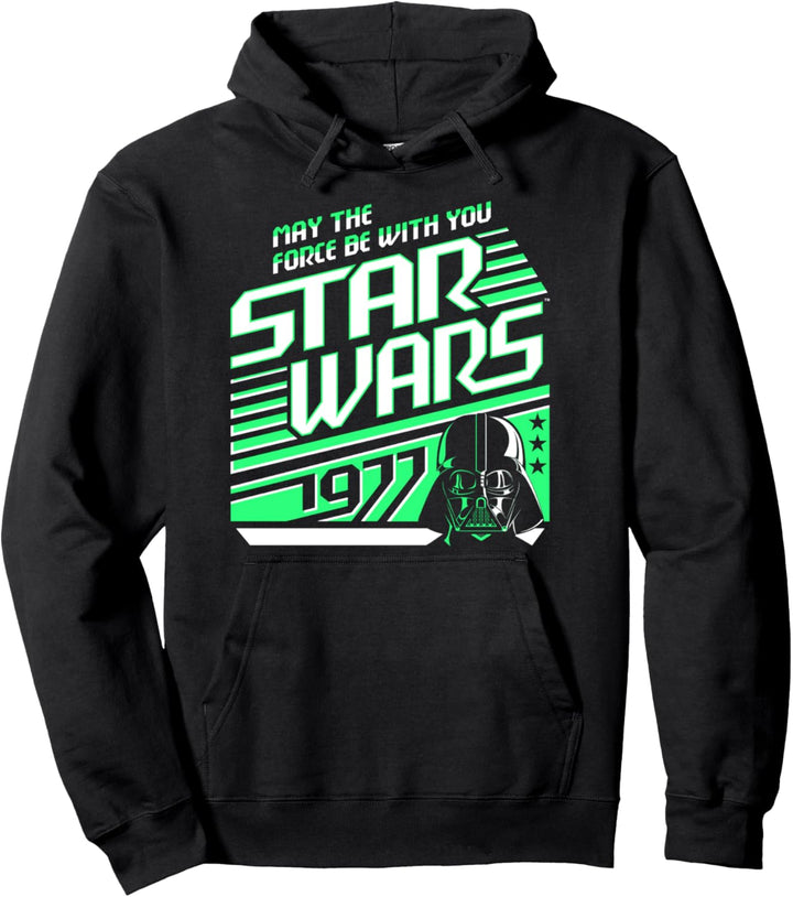 Star Wars Darth Vader Neon Retro Stripes Pullover Hoodie