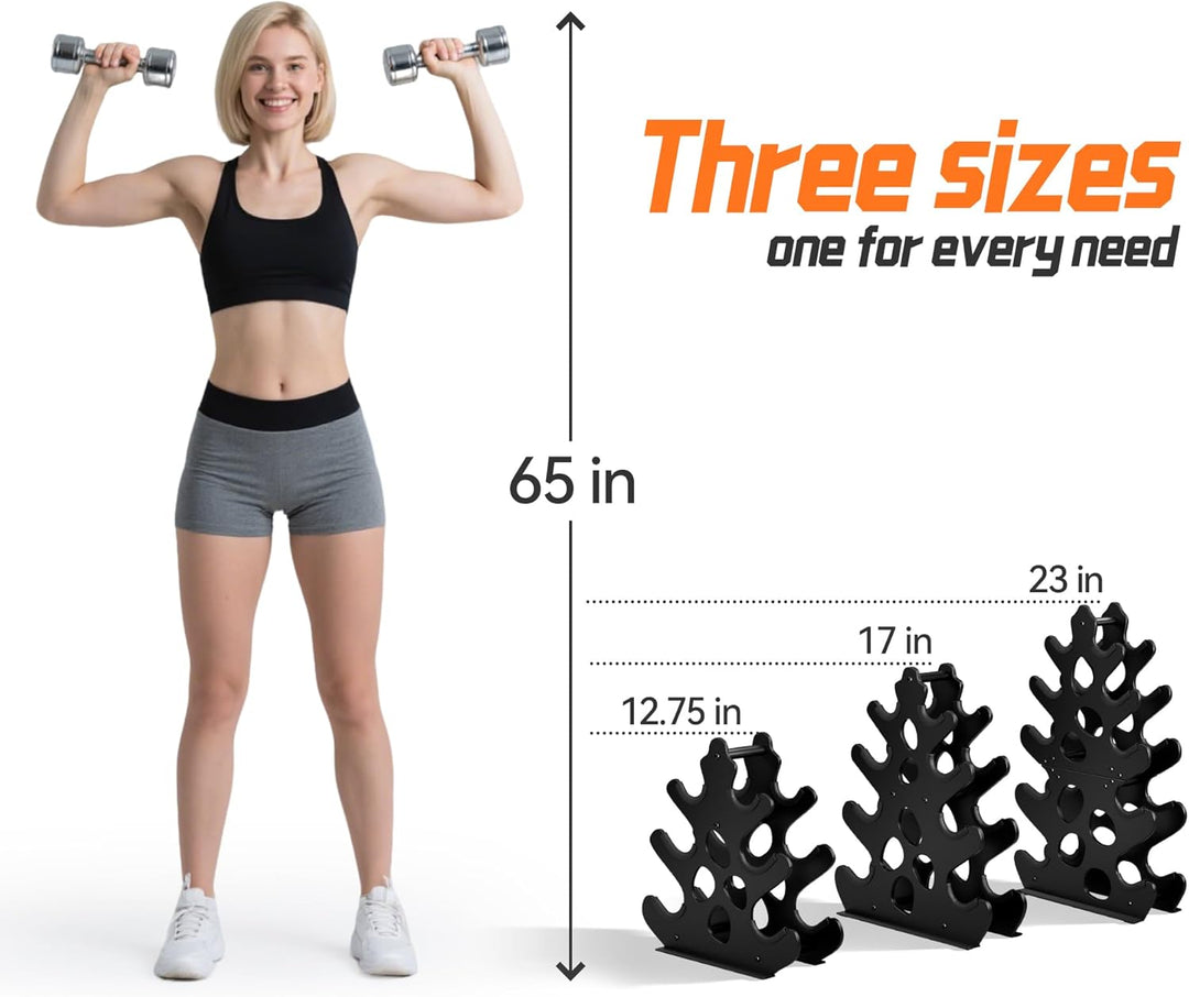 3-stufiges/4-stufiges/5-stufiges Hantelregal, Gewichtsständer für das Home Gym, Halteständer für Fre