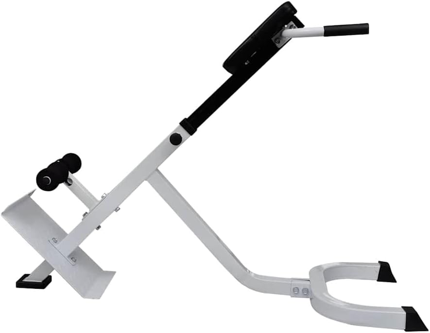 Rücken und Bauchtrainer aus Stahl, höhenverstellbar 5 Stufen 80 bis 90 cm, gepolstert, 120 x 55 cm,
