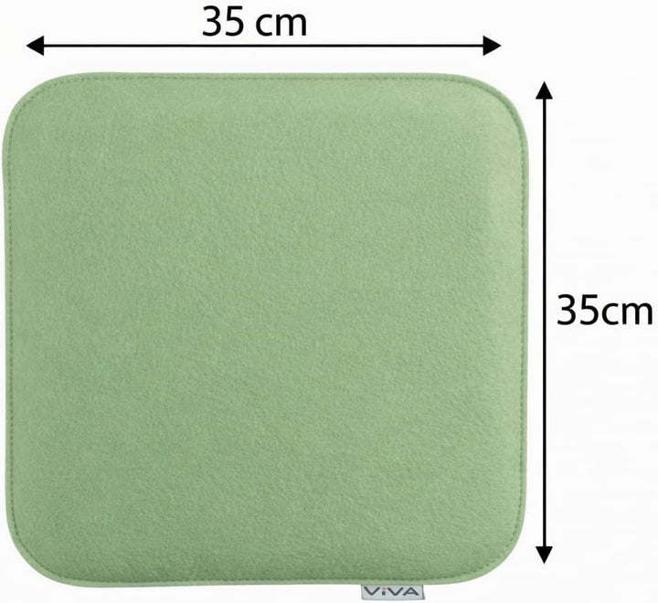 Brandsseller 6er Set Sitzkissen aus Filz 35x35x2 cm – Robuste Stuhlauflagen für innen und aussen, ec