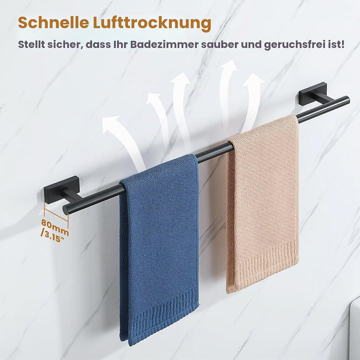 Handtuchhalter 304 Edelstahl Handtuchstange Wandmontage Handtuchhalter Badezimmer Set Bad Handtuch H