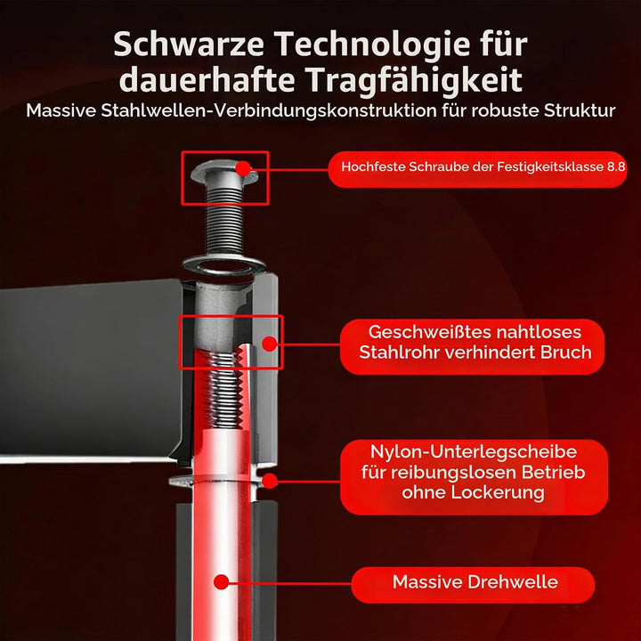 85 90 98 TV Wandhalterung Schwenkbar für 55-100 Zoll Fernseher Ultra Slim 53mm Wandabstand, Neigbar