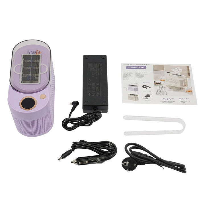 Eiswürfelbereiter,12V Mini-Eiswürfelbereiter für die Arbeitsplatte, kompakte Eismaschine für Zuhause