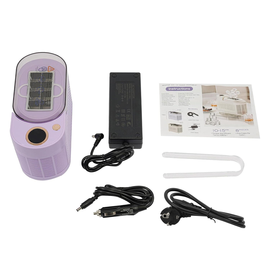 Eiswürfelmaschine Klein Eiswürfelmaschinen, 120W 230V Kompakte Eiswürfelbereiter mit Clip, Tragbarer