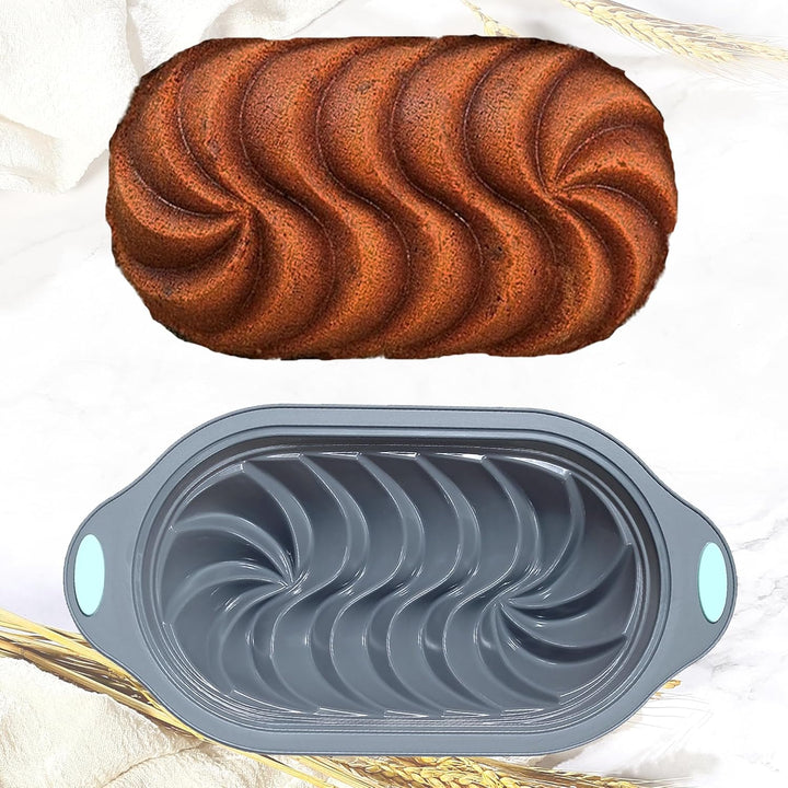 Tongjude 4 Stück Silikon-Hackbratenform zum Backen von Brot, Antihaft-Küchenofen-Brotform, perfekt f