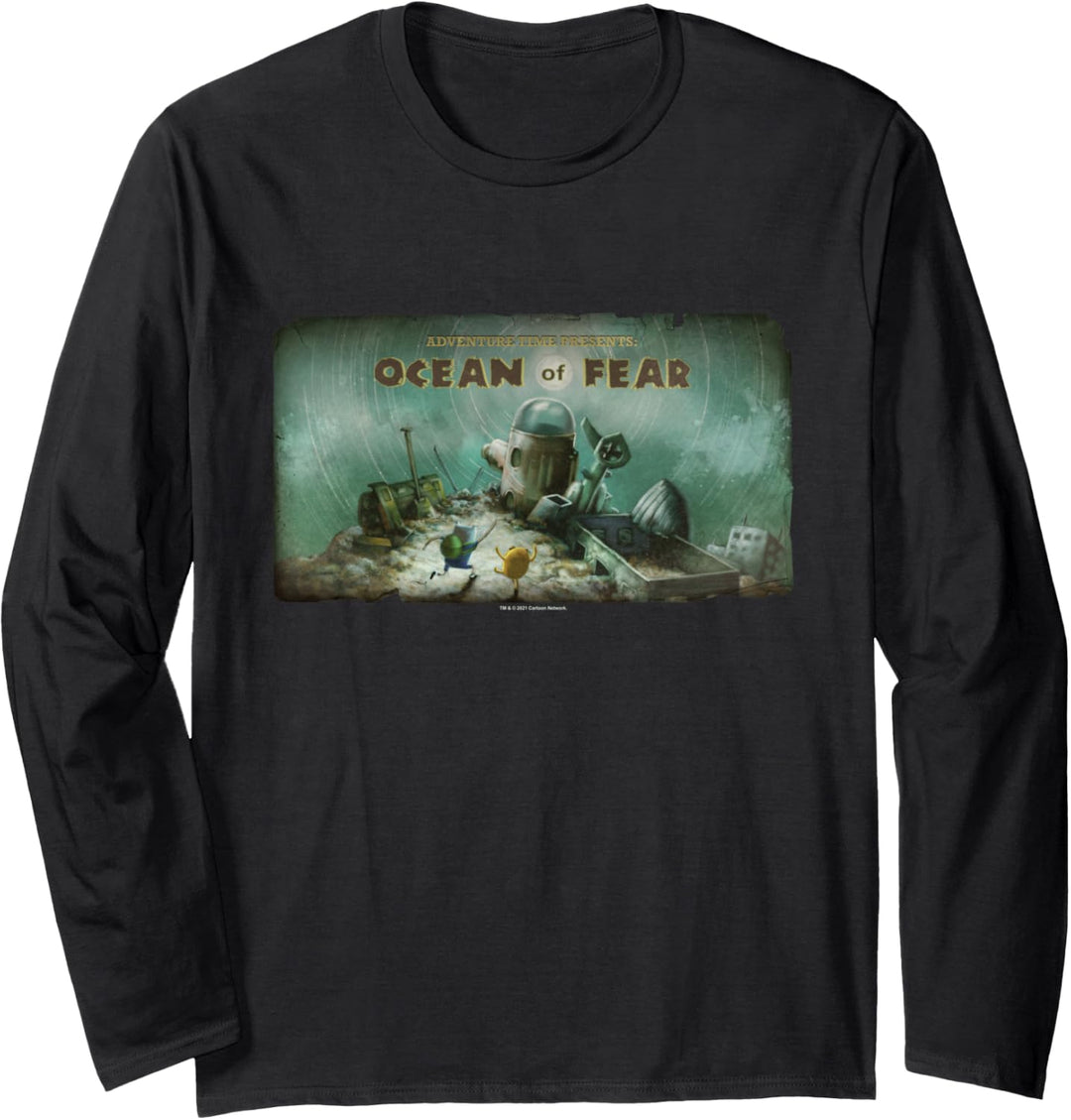 Adventure Time Ocean of Fear Card Langarmshirt