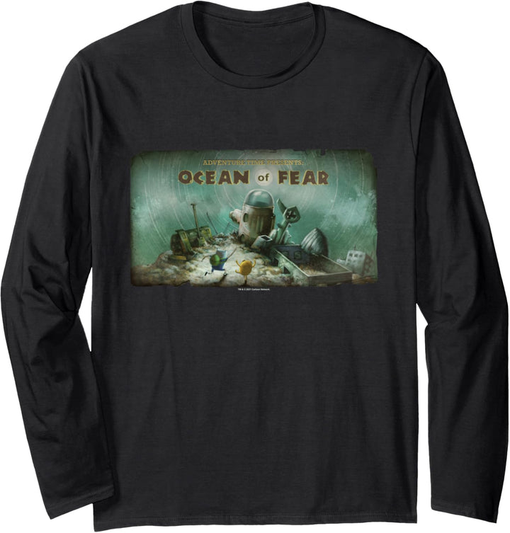 Adventure Time Ocean of Fear Card Langarmshirt