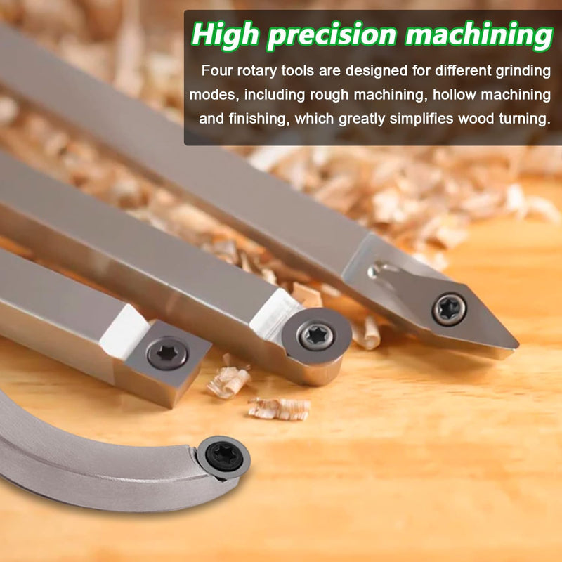 25 Stücke Drechseleisen Werkzeug Zubehör Set, Drechselwerkzeug Hartmetall, Drechselmesser set besteh