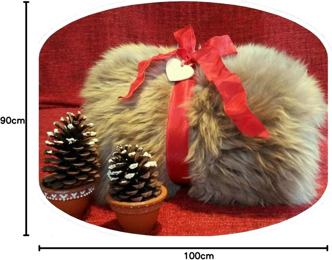 Premium Lammfell Schaffell von LANABEST. Echtes Fell mit ganz zarter Wolle. Kuschelfell, geruchsarm,