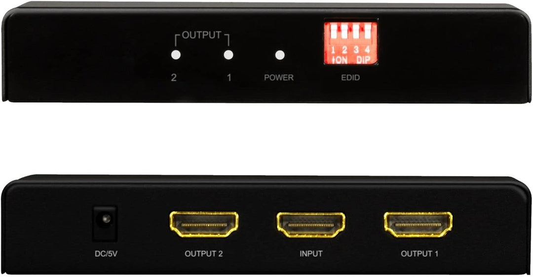 LogiLink HD0033 - HDMI-Splitter, 1x2-Port, 4K/60 Hz, Downscaler