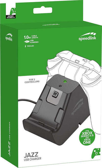 Speedlink JAZZ USB Charger - Ladegerät und Akkupack für bis zu 2 Controller der Xbox Series X/S und