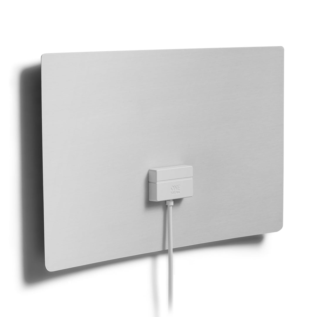One For All – 3G/4G/5G-blockfilter – Ultraflache DVB-T2 Zimmerantenne– Digital-TV Full HD – An Wand/