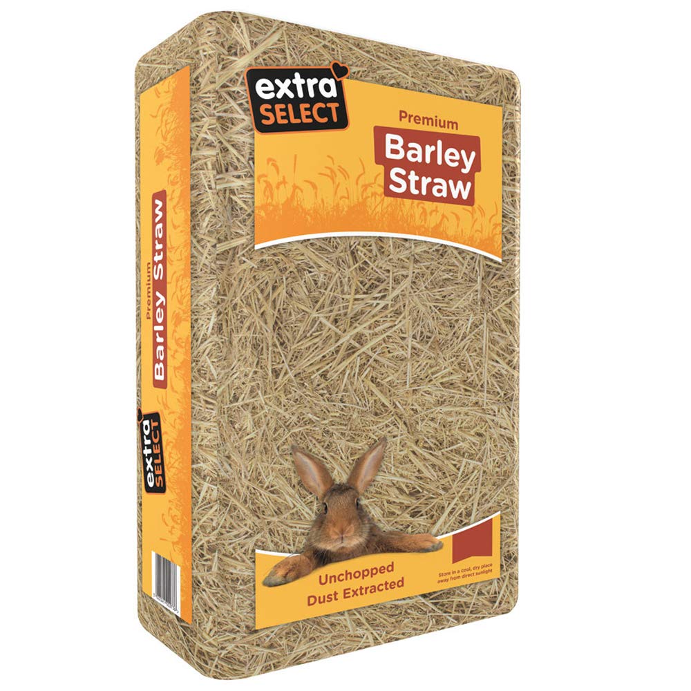 Extra Select Gerstenstroheinstreu – weiche Tierstreu für Kaninchen, Schildkröten und mehr – 3 kg (2