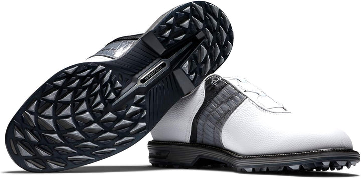 FootJoy Herren Premiere Serie Tarlow Golfschuh 39.5 EU X-Weit Weiss Grau, 39.5 EU X-Weit Weiss Grau