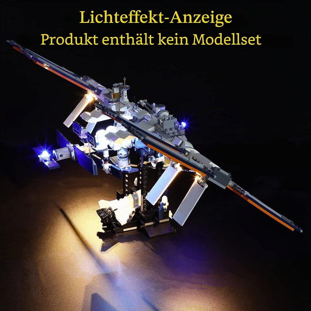 GEAMENT LED Licht-Set (Fernbedienung) Kompatibel mit Lego Internationale Raumstation - Beleuchtungss
