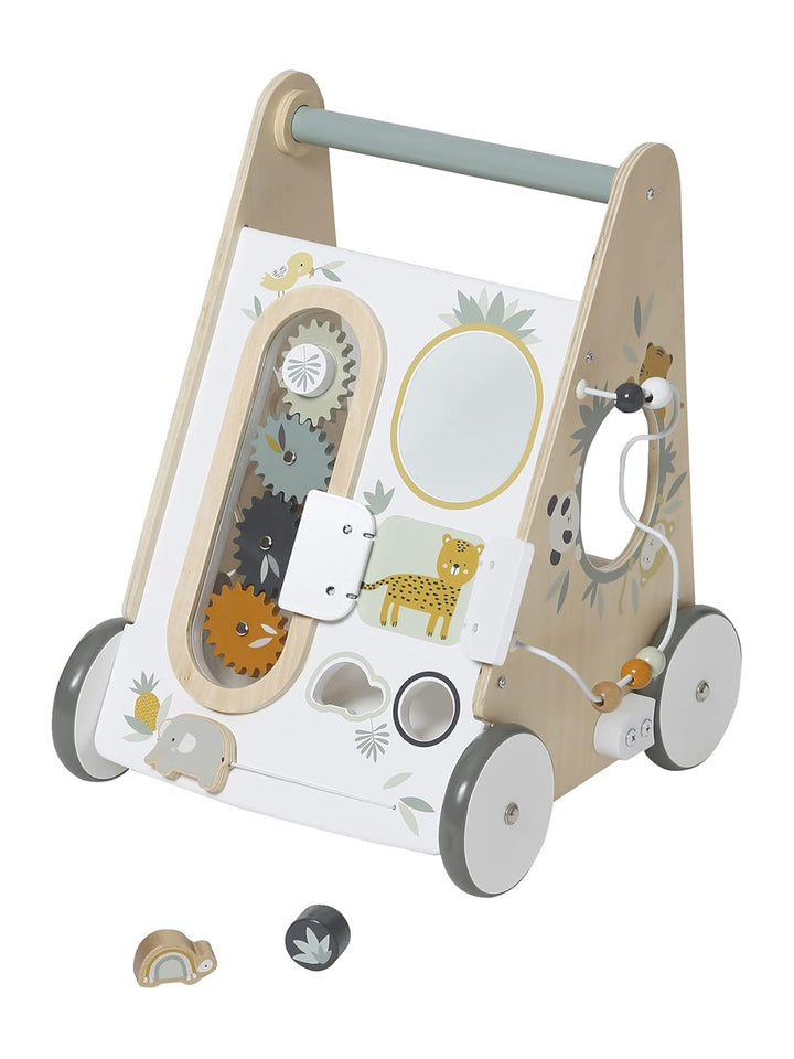 Vertbaudet VERTBAUDETBaby Lauflernwagen,Pandafreunde mit Bremse, Holz FSC®mehrfarbigONE Size Einheit