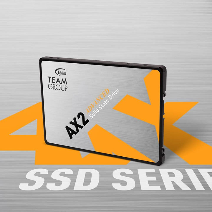 TEAMGROUP AX2 256GB 3D NAND TLC 2,5 Zoll SATA III interne Solid State Drive SSD (Lesegeschwindigkeit