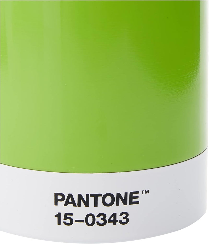 Pantone Reisebecher, Edelstahl, ABS, Green 15-0343, 75 mm, Green 15-0343