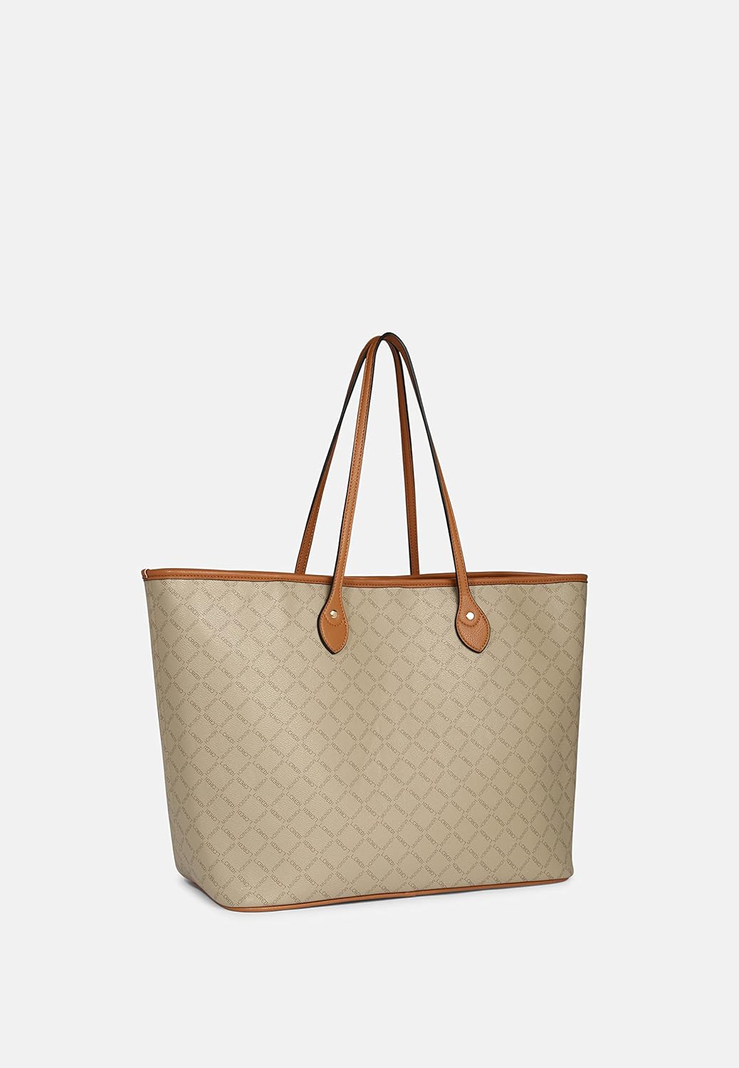 L.CREDI Handtasche Filiberta mit Label-Applikationen Damen