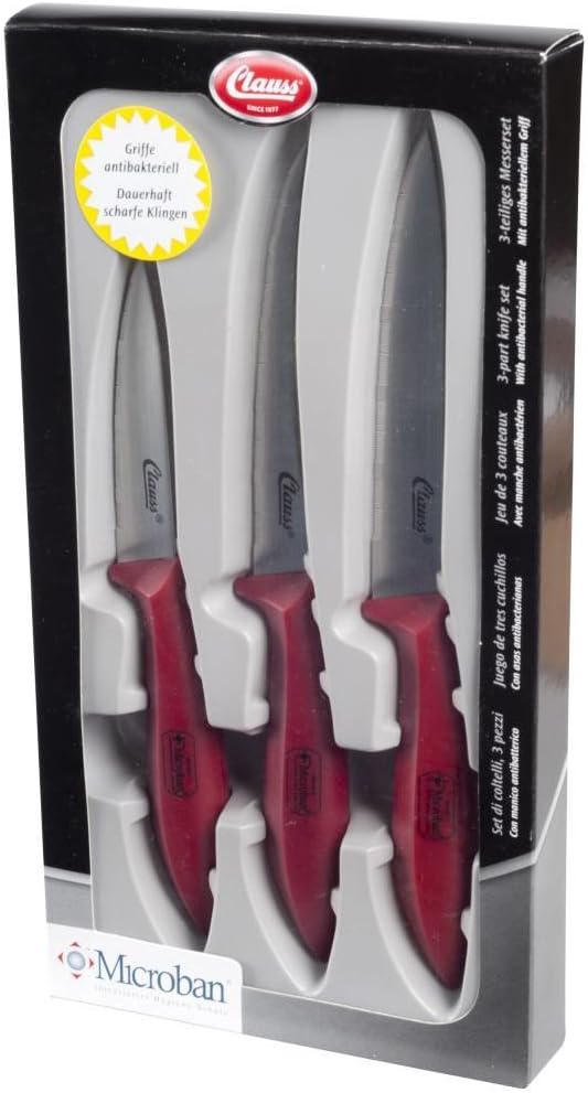 Clauss Messer Set, Grau (Packung mit 2) 14.5x28x27.5 cm (Packung mit 2), 14.5x28x27.5 cm (Packung mi