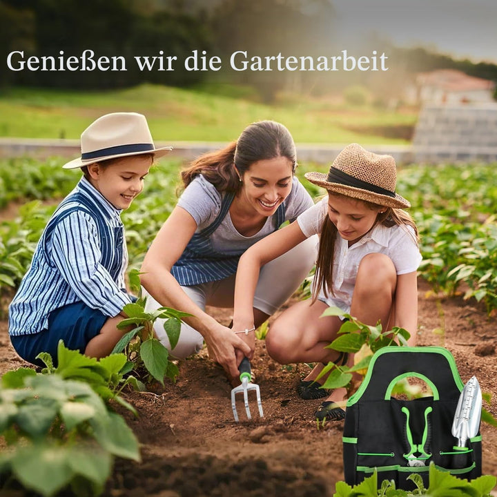 Housolution Gartengeräte Set, 8 PCS Gartenarbeit-Handwerkzeug-Set, Robust Aluminiumlegierung Gartena
