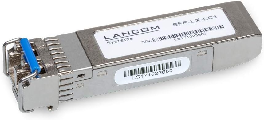 LANCOM SFP-LX-LC1 Glasfaser-SFP-Modul, 1000BASE-LX-SFP-Modul, Singlemode Fiber (max. Entfernung 10 k
