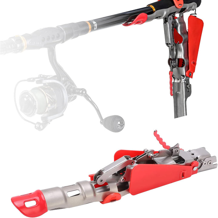 Automatische Feder Angelrutenhalter, Rutenhalter Angelrute Rutenhalter Edelstahl Angelrutenhalter An