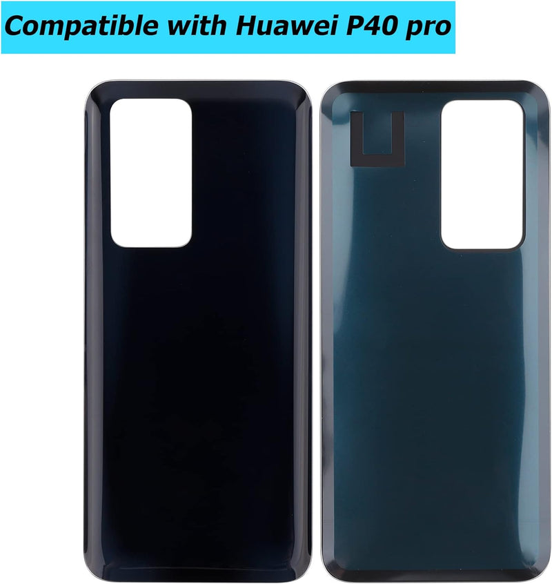 Vvsialeek Akku Deckel Backcover Kompatibel Für Huawei P40 PRO ELS-NX9, ELS-N04 Schwarz Akkudeckel