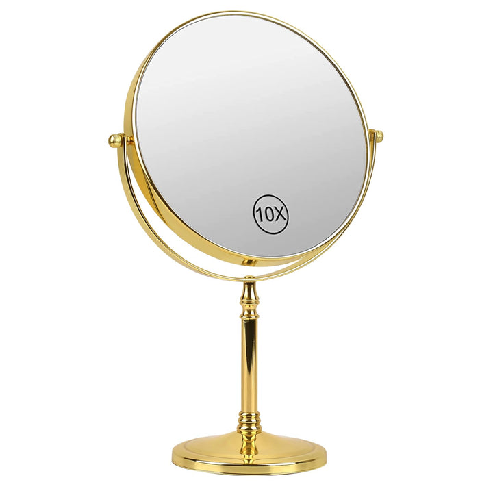 Ohotecy Kosmetikspiegel 8 Zoll Makeup Spiegel 10X & 1X VergrösserungTischspiegel, Doppelseitiger Ver