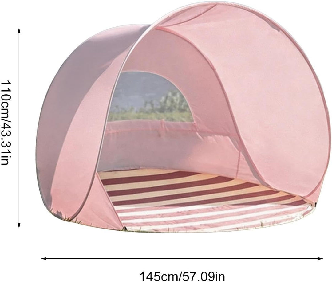 Strandzelt Pop-Up Zelts UV 50+, Schnell Aufbaubar, Nie Wieder Sonnenbrand, Sofortiger UV-Schutz Ultr