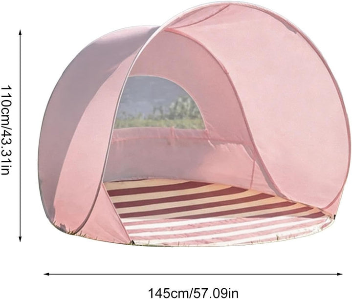 Strandzelt Pop-Up Zelts UV 50+, Schnell Aufbaubar, Nie Wieder Sonnenbrand, Sofortiger UV-Schutz Ultr